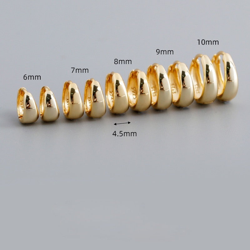 Little Gold Hoop Huggies Sleepers