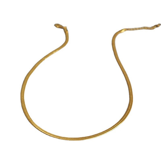 Simple Flat Snake Necklace